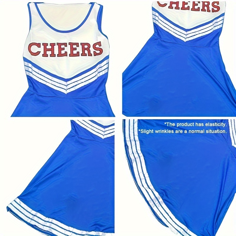 Girls Cheerleader Costume With Dance Accessories For Stage Performances - 7