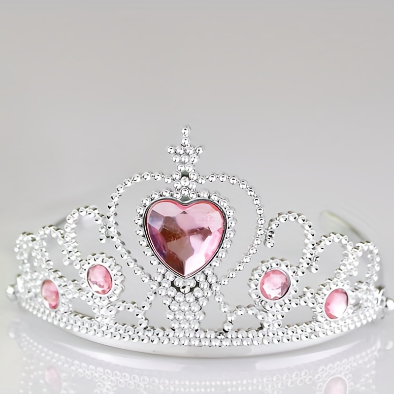 Enchanting Girls Rhinestone Heart Tiara For Teens Parties Cosplay Gifts - 21