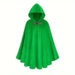 Medieval Vampire Faux Suede Cloak Adjustable Halloween Cosplay Larp Photography - 11