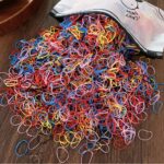 1000pcs Multicolored Mini Nylon Elastic Hair Ties Set For Teens - 15