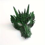 Vivid Cool Dragon Halfface Mask For Halloween Cosplay Rave Party Stage Performance - 5