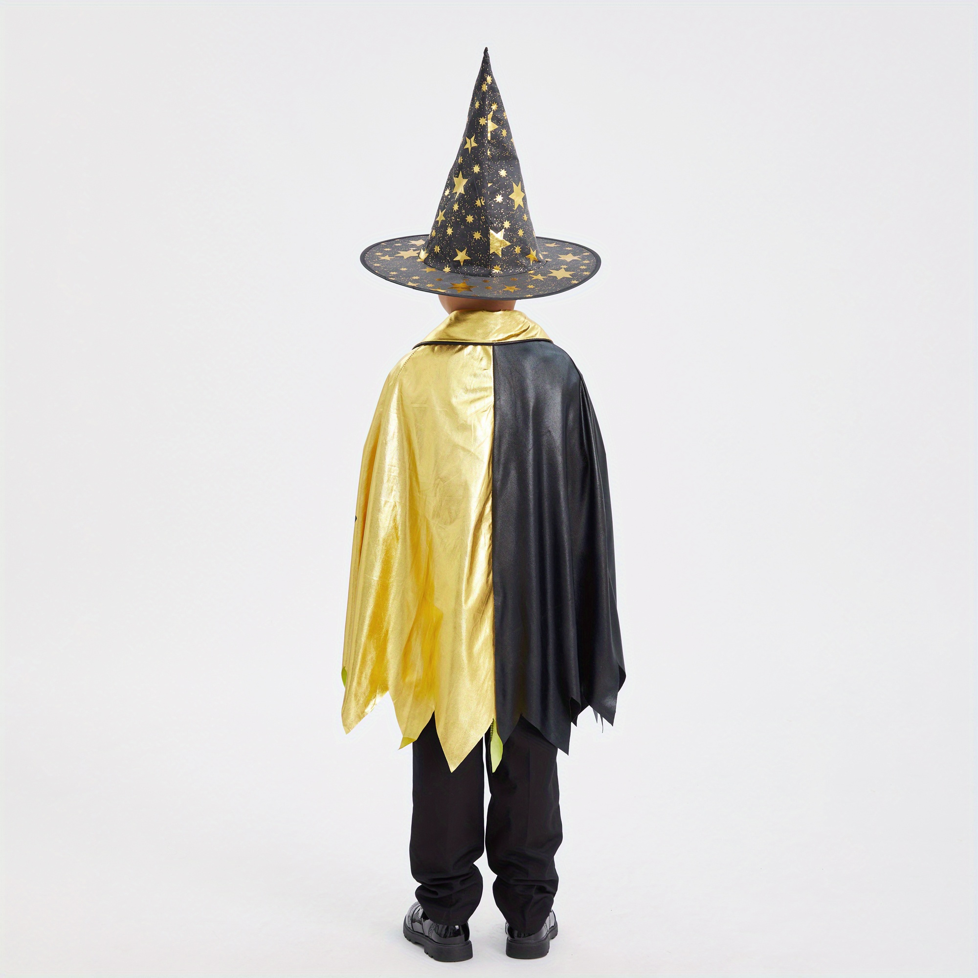 Deluxe Halloween Wizard Cloak Hat Set For Cosplay Costume Parties - 13