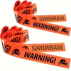 Reusable Halloween Pirate Caution Tapes 33ft Zombie Party Outdoor Decorations