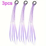 Y2k Gradient Color Long Braid Hair Extensions 35pcs Girls Party Accessories - 9