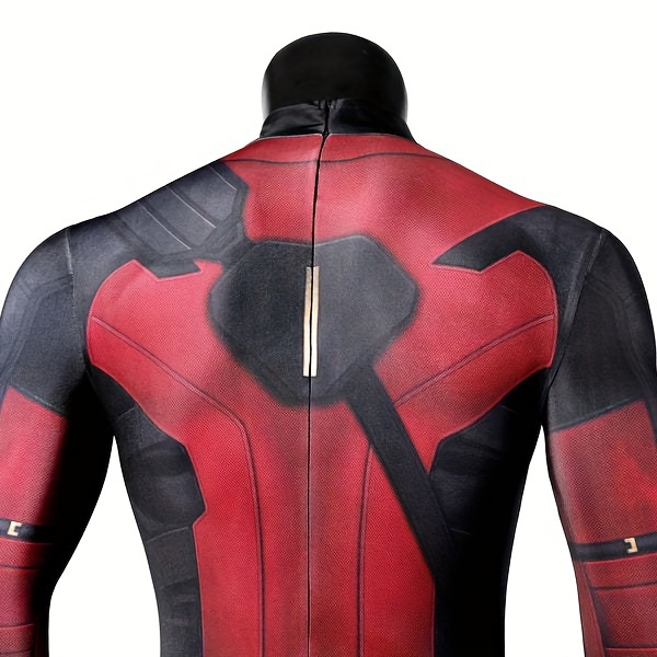 Adult Deadpool Fullbody Spandex Cosplay Bodysuit Unisex Halloween Costume - 9