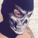 Skull Balaclava Halloween Cosplay Mask Windproof Cotton For Cycling Skiing Climbing - 9