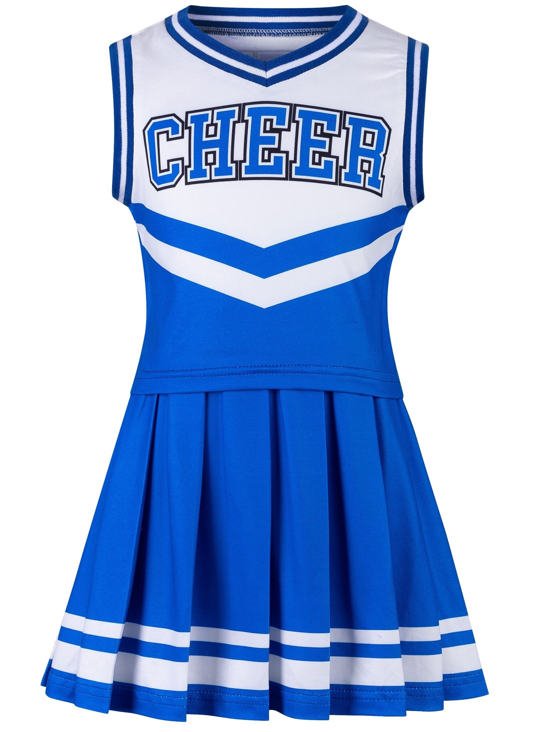 Girls 2piece Cheerleading Uniform Set Cheer Tank Top Pleated Skirt - 11