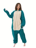 Cute Animal Hooded Fuzzy Jumpsuit Pajamas For Women Cozy Comfortable Loungewear - 7