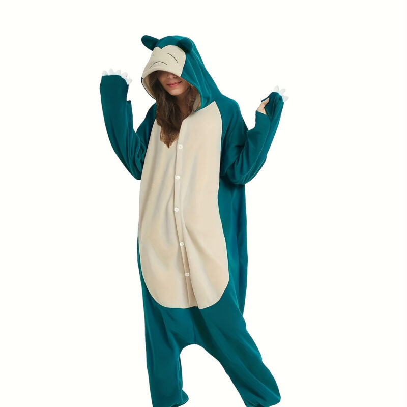 Plus Size Unisex Cartoon Animal Onesie Soft Comfortable Hooded Cosplay Jumpsuit