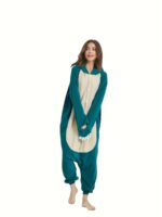 Plus Size Unisex Cartoon Animal Onesie Soft Comfortable Hooded Cosplay Jumpsuit - 4