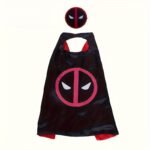 Deadpool Halloween Costume Set Doublelayer Cape Mask For Roleplay By Ume - 8