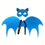 Halloween Punk Cosplay Set Bat Wings Eye Mask For Party Kings Day - 21