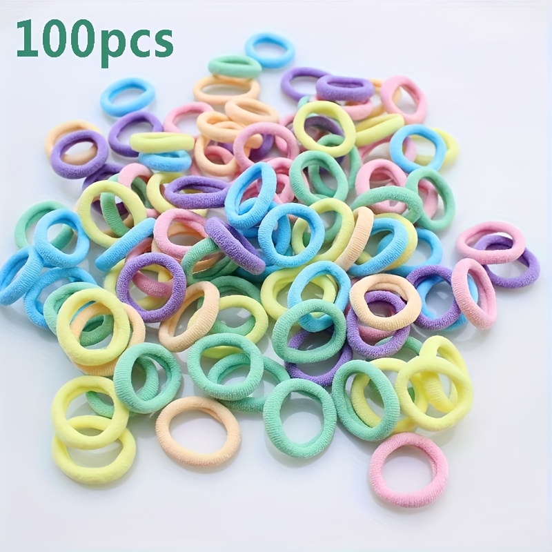 Versatile Hair Ties For Girls Durable And Assorted Colors 100200pcs - 5