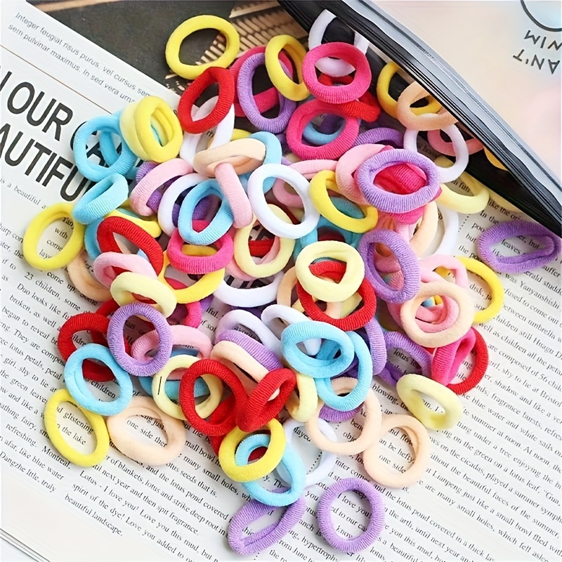 Versatile Hair Ties For Girls Durable And Assorted Colors 100200pcs - 6