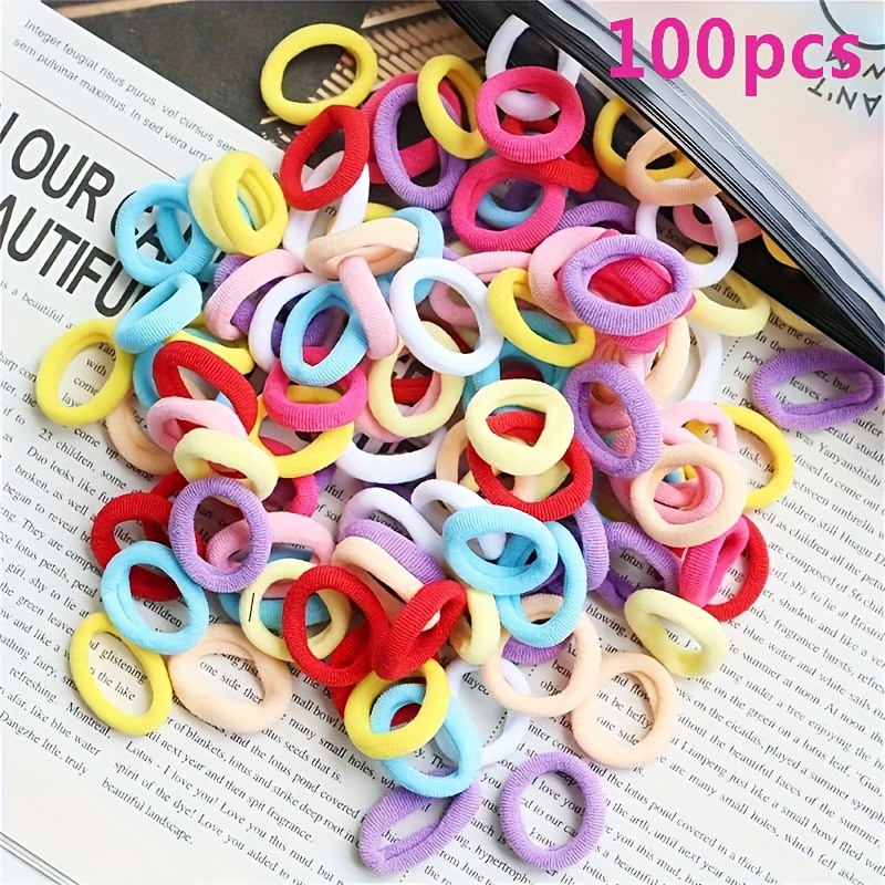 Versatile Hair Ties For Girls Durable And Assorted Colors 100200pcs - 7