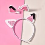 Cute Girls 3pcs Cat Ears Hair Accessories Set Ideal Party Props - 6