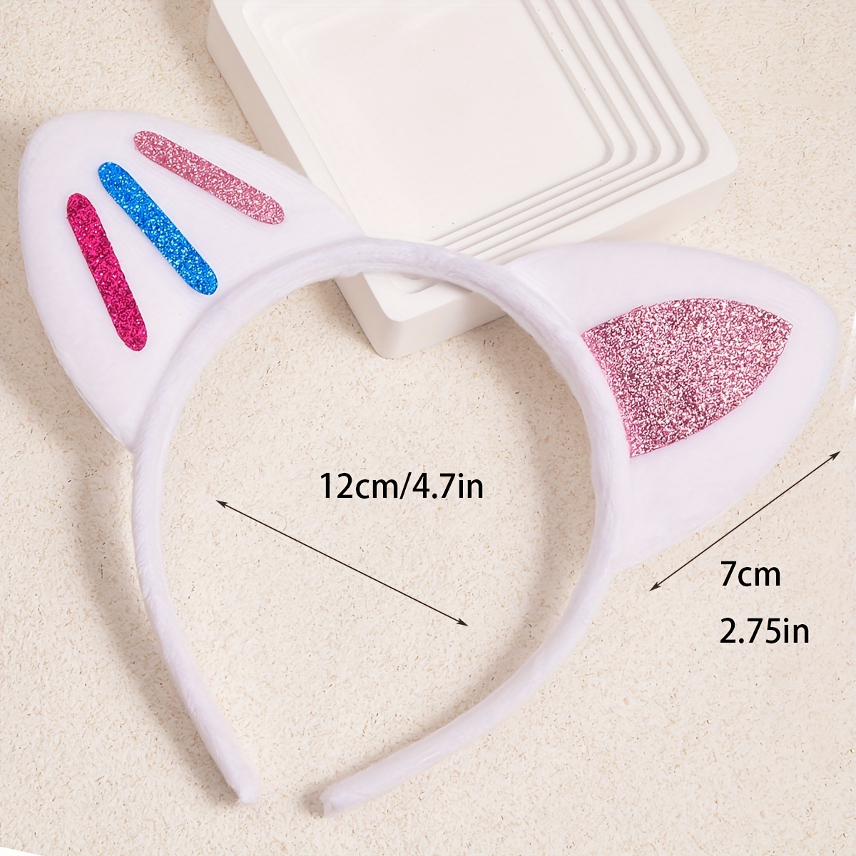 Y2k Sequin Cat Ears Headband Versatile Fashion Accessory For Girls - 24