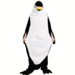 Unisex Penguin Onesie Pajamas Soft Flannel Couple Costume For Halloween - 5