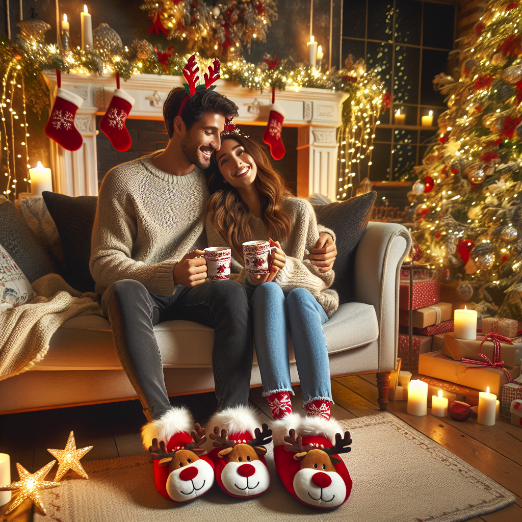 Embrace the Festive Spirit with Comfortable Plush Slippers for Celebrating the Holidays Together  