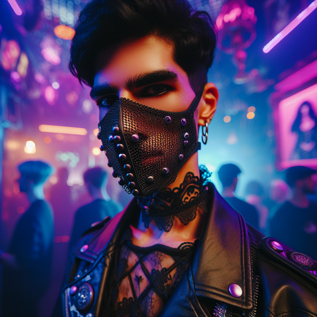 Elevate Your Look with Gothic Mesh Face Masks for Clubbing and Cosplay Outfits  