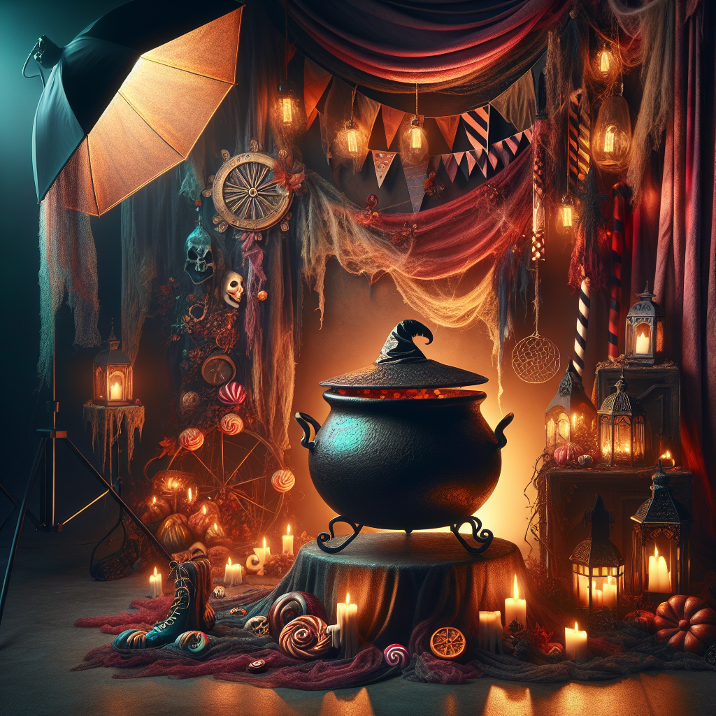 Creating Eerie Carnival-themed Photo Studio Decorations with Enchantment  