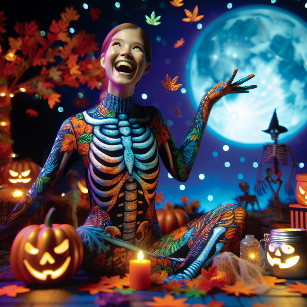 Embrace the Halloween Spirit with a Unique Skeleton Bodysuit for Halloween Costumes  