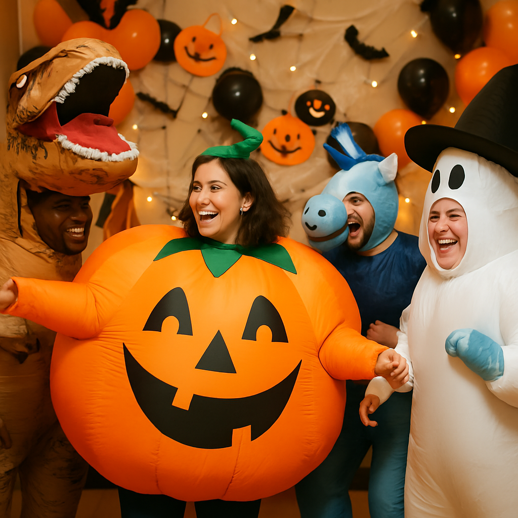 Fun and Playful Cosplay Costumes for Adults: The Inflatable Pumpkin Delight  