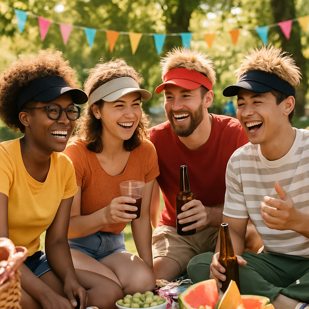Versatile Accessory for Outdoor Events: Sun Protection Meets Playfulness  