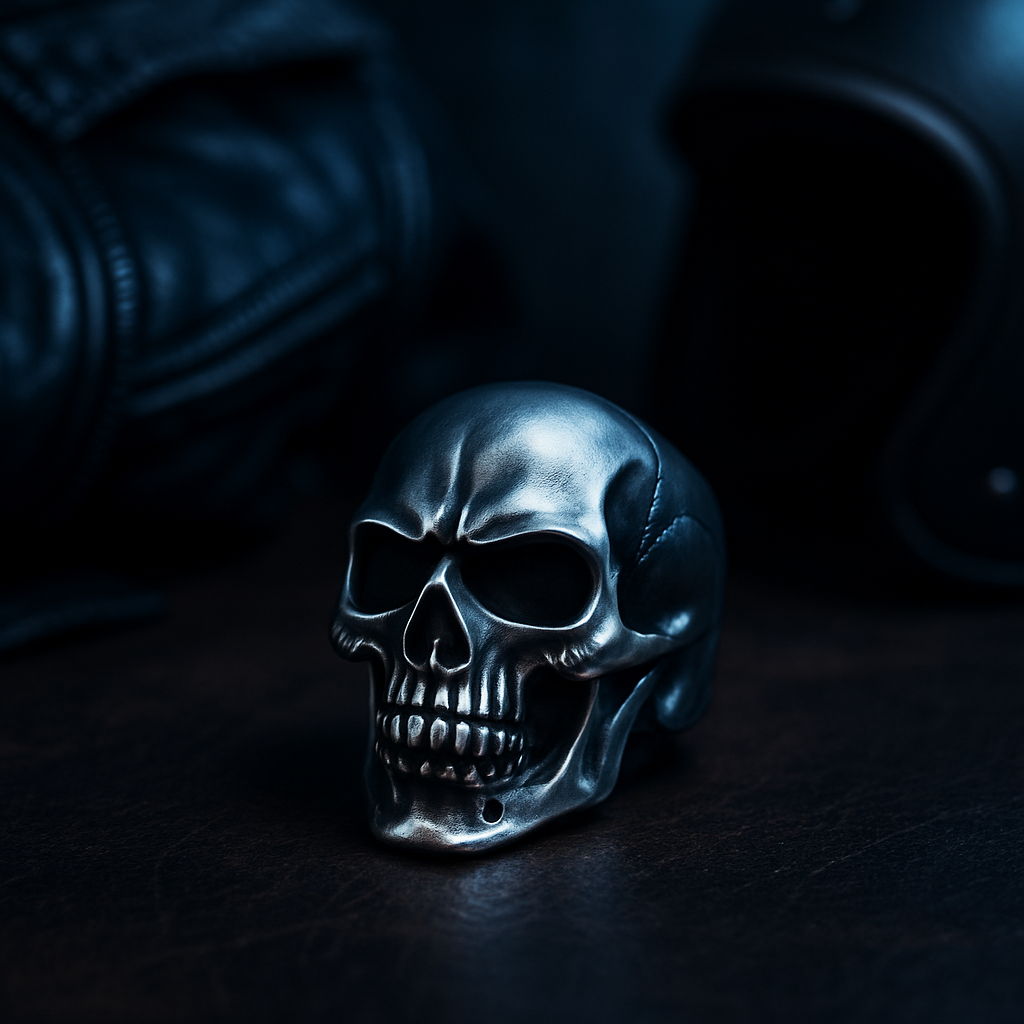 Embrace Edgy Fashion with a Gothic Skull Stainless Steel Mens Ring Embrace Edgy Fashion with a Gothic Skull Stainless Steel Mens Ring