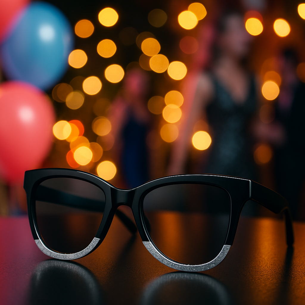Elevate Your Look with Stylish Black and Silver Party Eyeglasses for Men and Women  